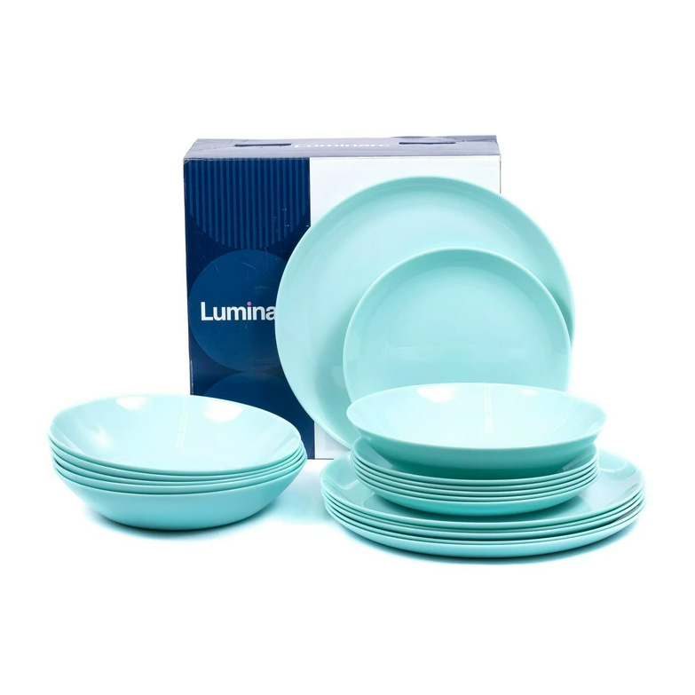 Столовий сервіз Luminarc Diwali Light Turquoise, 18 предметів (P2963)